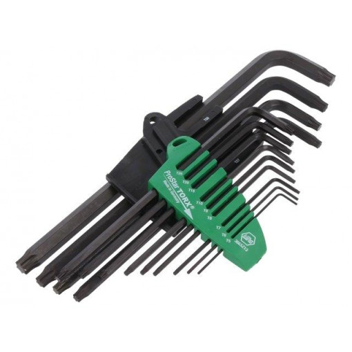 24312; Key set; Chrom-vanadium steel; Pcs: 13; WIHA