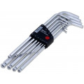 36453; Key set; hexagon keys; Chrom-vanadium steel; Pcs: 11; WIHA