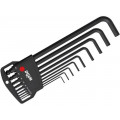 03879; Key set; hexagon keys; Chrom-vanadium steel,hardened steel; WIHA