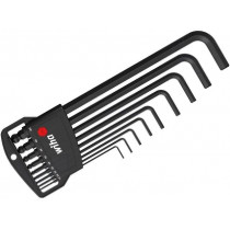 03879; Key set; hexagon keys; Chrom-vanadium steel,hardened steel; WIHA