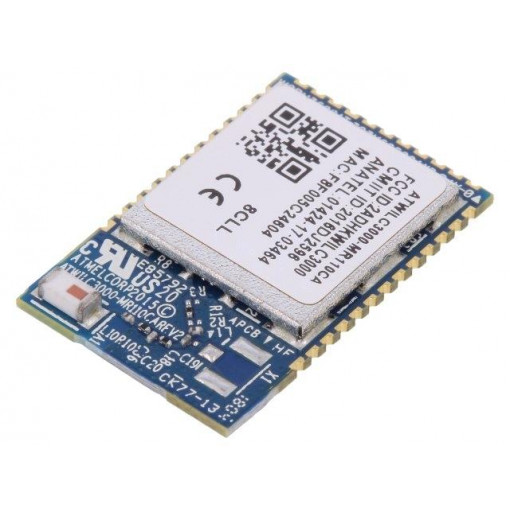 ATWILC3000-MR110CA; Module: IoT; IEEE 802.11b/g/n; SDIO,SPI; SMD; 22.4x14.7x2mm; MICROCHIP TECHNOLOGY ATWILC3000-MR110CA; Module: IoT; IEEE 802.11b/g/n; SDIO,SPI; SMD; 22.4x14.7x2mm; MICROCHIP TECHNOLOGY