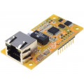 WIZ550IO; Module: Ethernet; Comp: W5500; Version: 1.1; 3.3VDC; SPI; 2.54mm; WIZNET