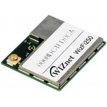WIZFI250-CON; Module: WiFi; IEEE 802.11b/g/n; SPI,UART; 65Mbps; WIZNET