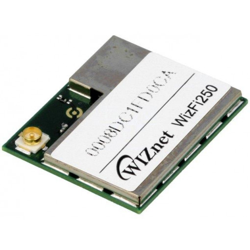 WIZFI250-CON; Module: WiFi; IEEE 802.11b/g/n; SPI,UART; 65Mbps; WIZNET