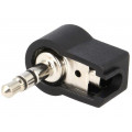 WKLS 40; Plug; Jack 3,5mm; male; stereo; ways: 3; angled 90°; for cable; LUMBERG