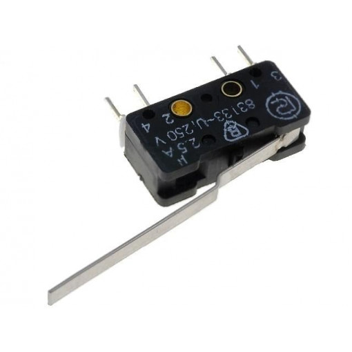 83 133 SLO54 AR35.75; Microswitch SNAP ACTION; with lever; SPST-NO + SPST-NC; ON-(ON); PROMET
