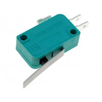 ; Microswitch SNAP ACTION; with lever; SPDT; 10A/250VAC; ON-(ON); 