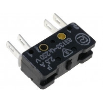 83 133 S; Microswitch SNAP ACTION; without lever; SPST-NO + SPST-NC; IP40; PROMET 83 133 S; Microswitch SNAP ACTION; without lever; SPST-NO + SPST-NC; IP40; PROMET
