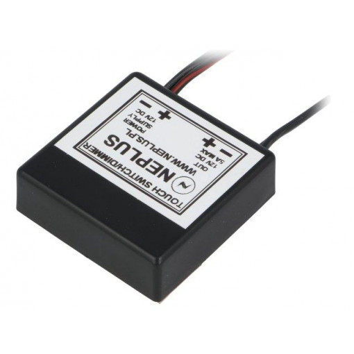 7330005; Dimmer; 44x44x14mm; Colour: light grey; IP20; Leads: cables; Nord Elektronik Plus 7330005; Dimmer; 44x44x14mm; Colour: light grey; IP20; Leads: cables; Nord Elektronik Plus