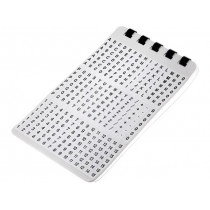 WMB-2; A kit of cable labels; self-adhesive; 6.5mm; KSS WIRING