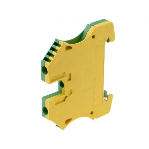 1010100000 WPE 4; Splice terminal: rail; 4mm2; ways: 1; terminals: 2; yellow-green; WEIDMÜLLER