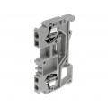 WS-2.5-01P-11; Splice terminal: rail; 0.2÷2.5mm2; ways: 1; terminals: 2; grey; TS35; DEGSON ELECTRONICS