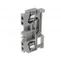 WS-4-01P-11; Splice terminal: rail; 0.2÷4mm2; ways: 1; terminals: 2; grey; TS35; DEGSON ELECTRONICS