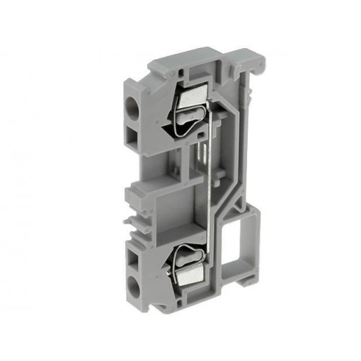 WS-4-01P-11; Splice terminal: rail; 0.2÷4mm2; ways: 1; terminals: 2; grey; TS35; DEGSON ELECTRONICS