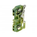 WS-4-PE; Splice terminal: rail; 0.2÷4mm2; ways: 1; terminals: 2; Width: 6mm; DEGSON ELECTRONICS