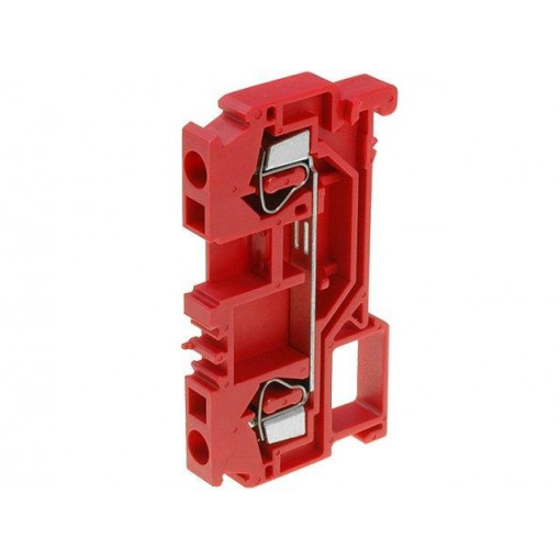 WS-4-01P-16; Splice terminal: rail; 0.2÷4mm2; ways: 1; terminals: 2; red; TS35; DEGSON ELECTRONICS