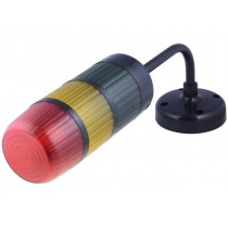 WS-AD/3_CZ_K_125/RYG/M; Signaller: signalling column; LED; red/yellow/green; IP65; W2
