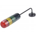 WS-AD/3D_CZ_P_275/RYG/M; Signaller: signalling column; LED; red/yellow/green; IP54; W2 WS-AD/3D_CZ_P_275/RYG/M; Signaller: signalling column; LED; red/yellow/green; IP54; W2