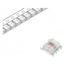 WS2812B-2020; LED; SMD; 2020; RGB; 2x2x0.84mm; 3.7÷5.3V; Lens: transparent; 2kHz; WORLDSEMI