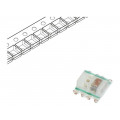 WS2812C-2020; LED; SMD; 2020; RGB; 2x2x0.84mm; 3.7÷5.3V; Lens: transparent; 2kHz; WORLDSEMI
