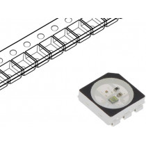 WS2813B-B; LED; SMD; 5050,PLCC6; RGB; 5x5x1.6mm; 3.5÷5.3V; Lens: transparent; WORLDSEMI