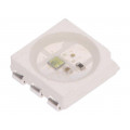 WS2813C; LED; SMD; 5050,PLCC6; RGB; 5x5x1.6mm; 3.5÷5.3V; Lens: transparent; WORLDSEMI