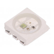 WS2813C; LED; SMD; 5050,PLCC6; RGB; 5x5x1.6mm; 3.5÷5.3V; Lens: transparent; WORLDSEMI