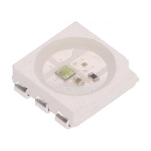 WS2813C; LED; SMD; 5050,PLCC6; RGB; 5x5x1.6mm; 3.5÷5.3V; Lens: transparent; WORLDSEMI