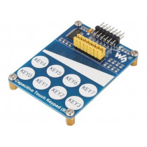 10225; Sensor: touch; capacitive; GPIO,I2C; 2.4÷5.5VDC; Channels: 16; WAVESHARE 10225; Sensor: touch; capacitive; GPIO,I2C; 2.4÷5.5VDC; Channels: 16; WAVESHARE