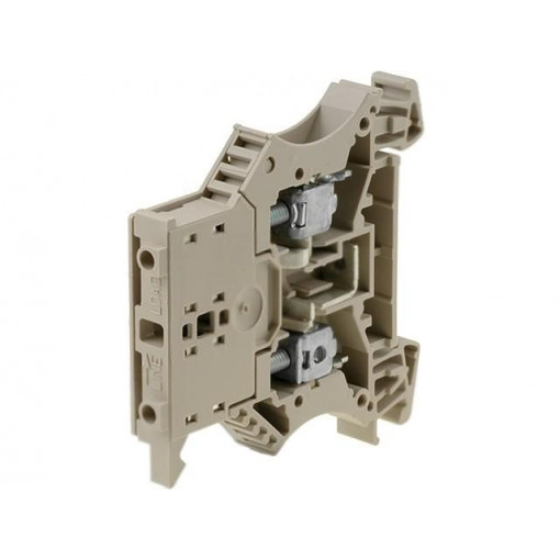 1011000000 WSI 6; Splice terminal: rail; 6mm2; ways: 1; terminals: 2; beige; wemid; WEIDMÜLLER