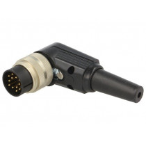WSV 120; Connector: M16; plug; male; soldering; for cable; PIN: 12; 3A; 60V; LUMBERG