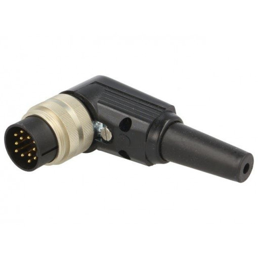 WSV 120; Connector: M16; plug; male; soldering; for cable; PIN: 12; 3A; 60V; LUMBERG