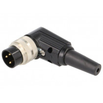 WSV 30; Connector: M16; plug; male; soldering; for cable; PIN: 3; 5A; 250V; LUMBERG
