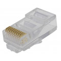 WT-10P-10C-L; Plug; RJ50; PIN: 10; Layout: 10p10c; IDC,crimped; for cable; NINIGI
