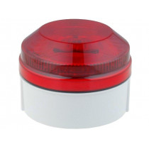 X195-02WH-02; Signaller: lighting; flashing light; red; Series: X195; 15÷28VDC; MOFLASH SIGNALLING LTD