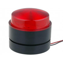 X80-01-02; Signaller: lighting; flashing light; red; Series: X80; 24VDC; IP67; MOFLASH SIGNALLING LTD