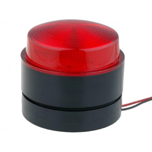X80-01-02; Signaller: lighting; flashing light; red; Series: X80; 24VDC; IP67; MOFLASH SIGNALLING LTD