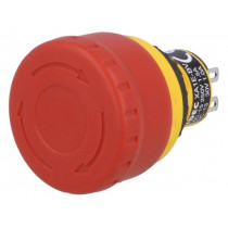 XA1E-BV3U02R; Switch: emergency stop; Stabl.pos: 2; NC x2; 16mm; red; IP65; Pos: 2; IDEC