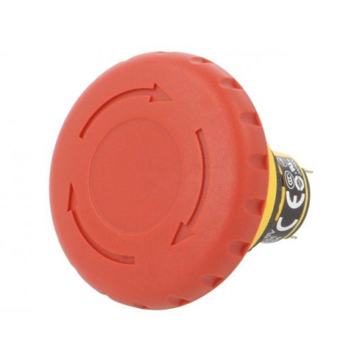 XA1E-BV4U02R; Switch: emergency stop; Stabl.pos: 2; NC x2; 16mm; red; IP65; Pos: 2; IDEC