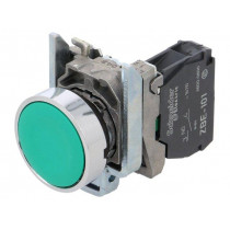 XB4BA31; Switch: push-button; Stabl.pos: 1; NO; 3A/240VAC; 0.55A/125VDC; SCHNEIDER ELECTRIC