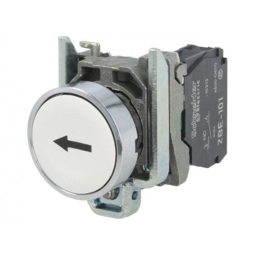 XB4BA3341; Switch: push-button; NO; 22mm; Pushbutton: flat; SCHNEIDER ELECTRIC