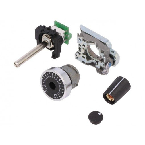 XB4BD912R100K; Potentiometer; 22mm; Harmony XB4; -40÷70°C; Illumin: none; Ø22mm; SCHNEIDER ELECTRIC