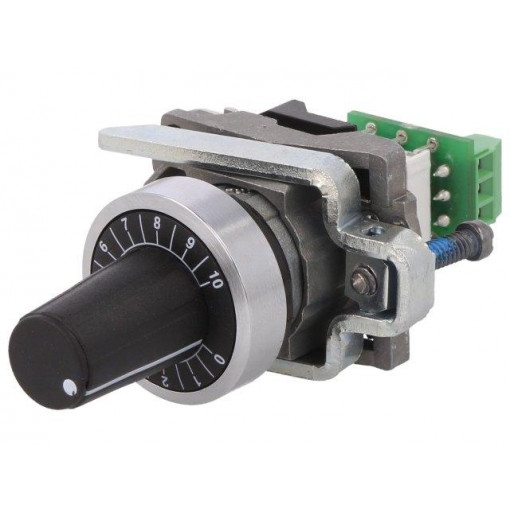 XB4BD912R10K; Potentiometer; 22mm; Harmony XB4; -40÷70°C; Illumin: none; Ø22mm; SCHNEIDER ELECTRIC