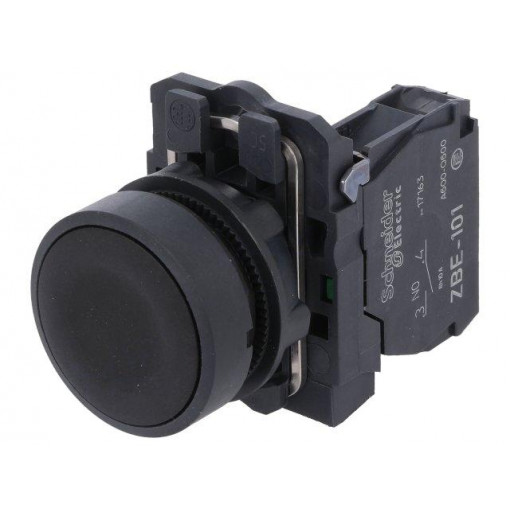 XB5AA21; Switch: push-button; Stabl.pos: 1; NO; 3A/240VAC; 0.55A/125VDC; SCHNEIDER ELECTRIC
