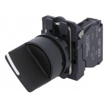 XB5AD21; Switch: rotary; Stabl.pos: 2; NO; 3A/240VAC; 0.55A/125VDC; 22mm; SCHNEIDER ELECTRIC