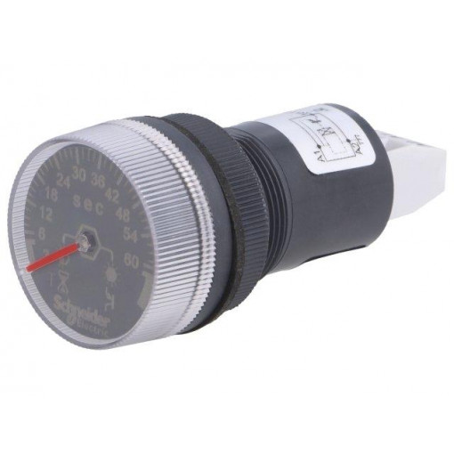 XB5DTB23; Timer; 22mm; Harmony XB5; -20÷60°C; IP65; 24VDC; 22mm; Range: 3s÷60s; SCHNEIDER ELECTRIC