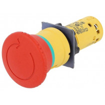 XB7NS8444; Switch: emergency stop; Stabl.pos: 2; NC x2; 2A/230VAC; 22mm; red; SCHNEIDER ELECTRIC