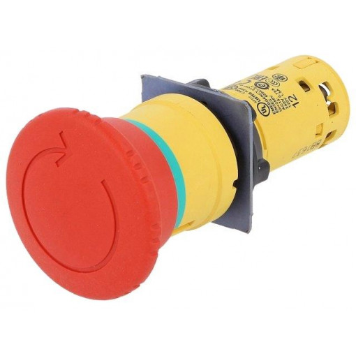 XB7NS8444; Switch: emergency stop; Stabl.pos: 2; NC x2; 2A/230VAC; 22mm; red; SCHNEIDER ELECTRIC