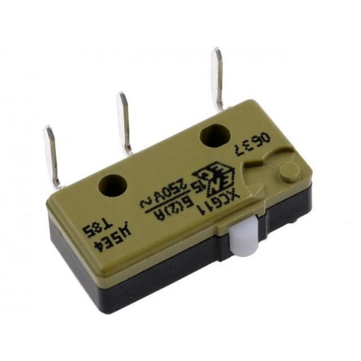 XCG11; Microswitch SNAP ACTION; without lever; SPDT; 5A/250VAC; ON-(ON); SAIA-BURGESS
