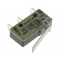 XCG3-J1Z1; Microswitch SNAP ACTION; with lever; SPDT; 5A/250VAC; ON-(ON); SAIA-BURGESS